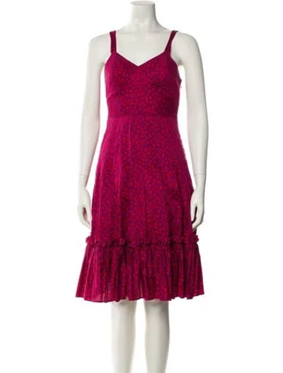 Pre-owned Marc Jacobs Printed Knee-length Dress In Multi