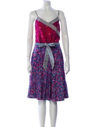 Pre-owned Marc Jacobs Printed Knee-length Dress In Pink