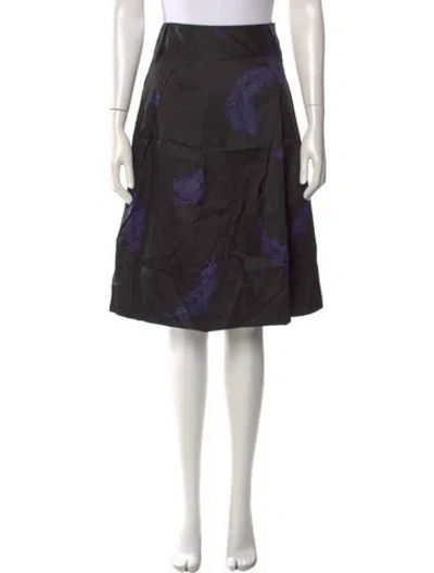 Pre-owned Marc Jacobs Printed Knee-length Skirt In Black