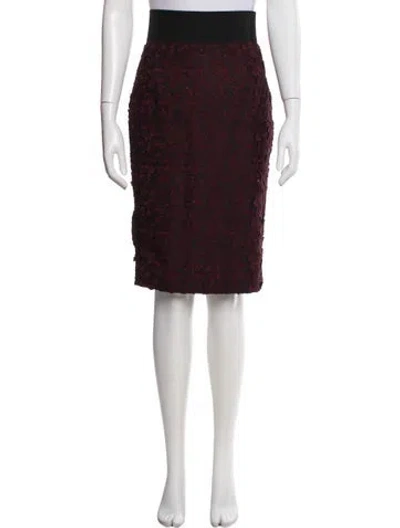 Pre-owned Marc Jacobs Printed Knee-length Skirt In Black