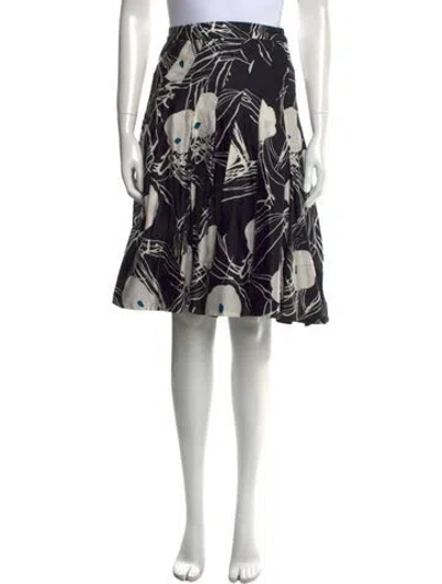 Pre-owned Marc Jacobs Printed Knee-length Skirt In Blue