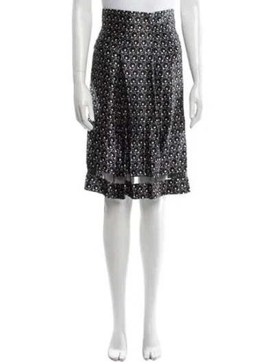 Pre-owned Marc Jacobs Printed Knee-length Skirt In Blue