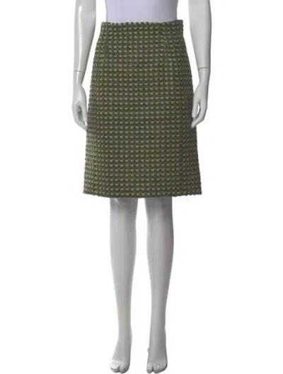 Pre-owned Marc Jacobs Printed Knee-length Skirt In Gray
