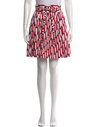 Pre-owned Marc Jacobs Printed Knee-length Skirt In Red