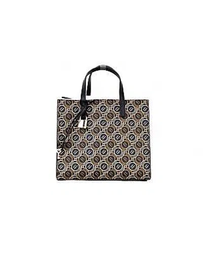 Pre-owned Marc Jacobs Printed Leather Crossbody Tote Handbag - Tote Bags - Black -size