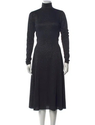 Pre-owned Marc Jacobs Printed Midi Length Dress In Black