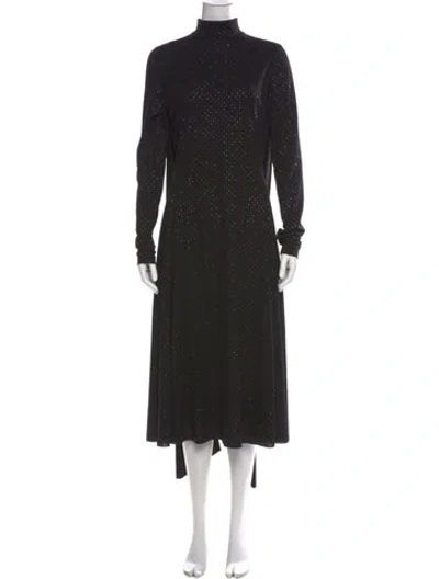 Pre-owned Marc Jacobs Printed Midi Length Dress In Black/metallic