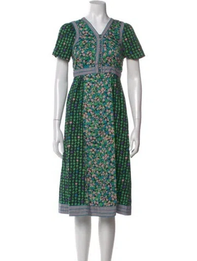 Pre-owned Marc Jacobs Printed Midi Length Dress In Multi