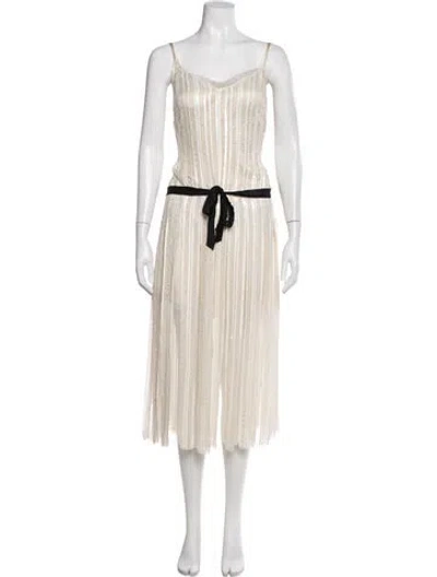 Pre-owned Marc Jacobs Printed Midi Length Dress In Neutral