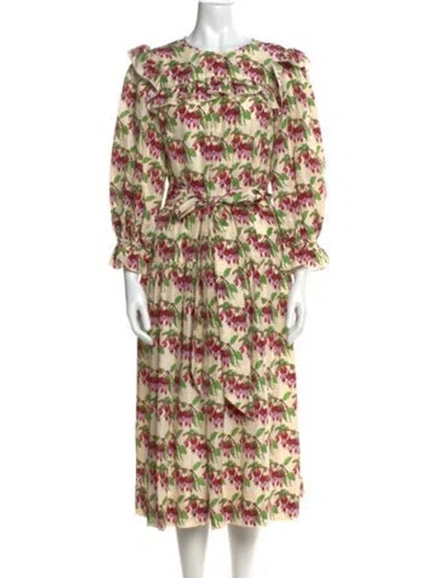 Pre-owned Marc Jacobs Printed Midi Length Dress In Pink