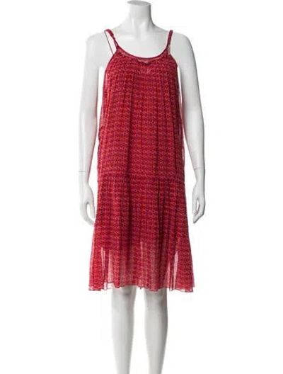 Pre-owned Marc Jacobs Printed Midi Length Dress In Red