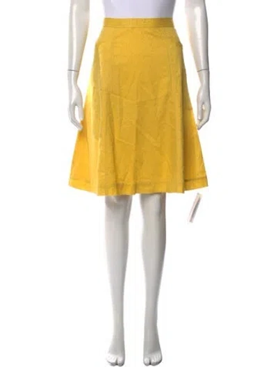 Pre-owned Marc Jacobs Printed Midi Length Skirt In Yellow