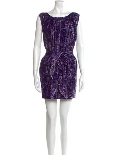 Pre-owned Marc Jacobs Printed Mini Dress