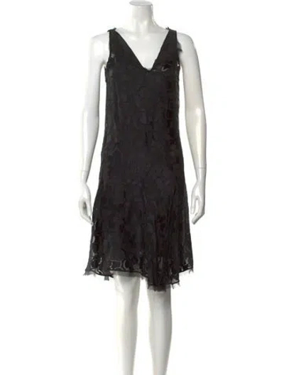 Pre-owned Marc Jacobs Printed Mini Dress In Black