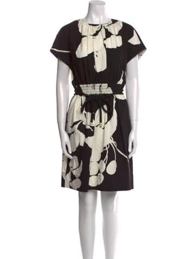 Pre-owned Marc Jacobs Printed Mini Dress In Black