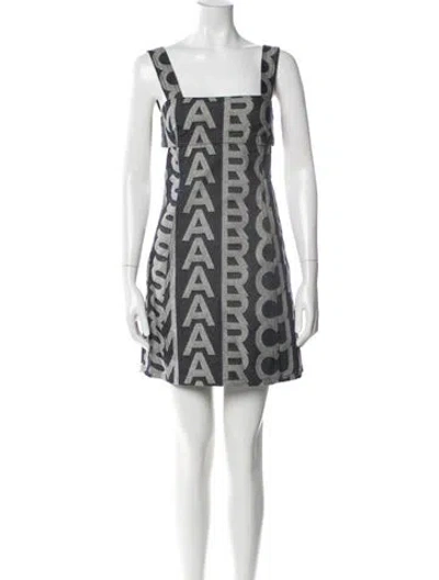 Pre-owned Marc Jacobs Printed Mini Dress In Blue