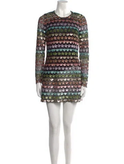 Pre-owned Marc Jacobs Printed Mini Dress In Multi