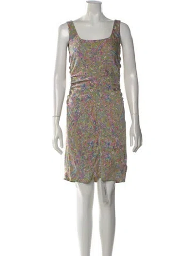 Pre-owned Marc Jacobs Printed Mini Dress In Neutral