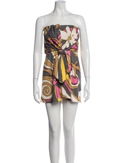 Pre-owned Marc Jacobs Printed Mini Dress In Pink