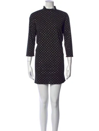 Pre-owned Marc Jacobs Printed Mini Dress W/ Tags In Black