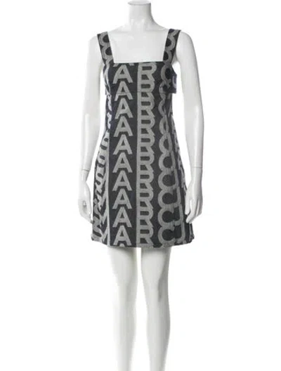 Pre-owned Marc Jacobs Printed Mini Dress W/ Tags In Blue