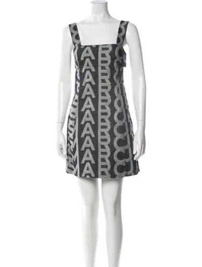 Pre-owned Marc Jacobs Printed Mini Dress W/ Tags In Blue