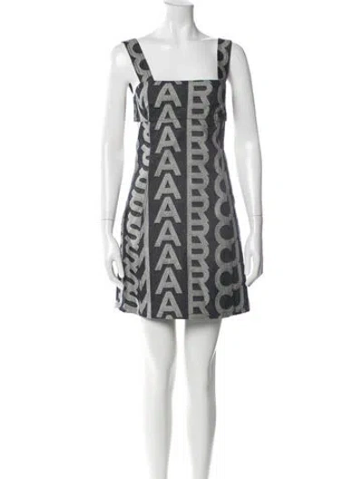 Pre-owned Marc Jacobs Printed Mini Dress W/ Tags In Blue