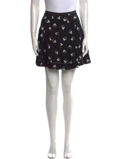 Pre-owned Marc Jacobs Printed Mini Skirt In Black