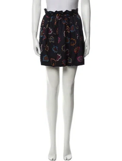 Pre-owned Marc Jacobs Printed Mini Skirt In Blue