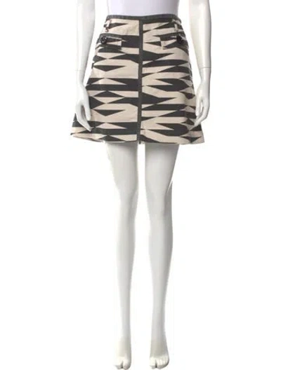 Pre-owned Marc Jacobs Printed Mini Skirt In Neutral