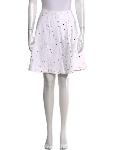 Pre-owned Marc Jacobs Printed Mini Skirt In White