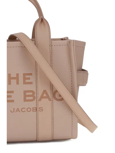 Marc Jacobs Printed Monogram Grained Calf Leather Tote Bag In Rose