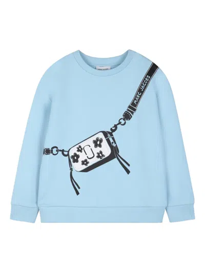 Marc Jacobs Kids' Printed Sweatshirt In Blue