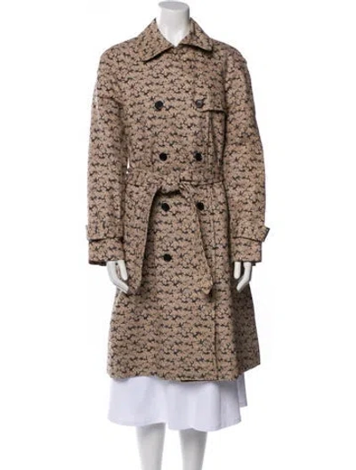 Pre-owned Marc Jacobs Printed Trench Coat In Neutral