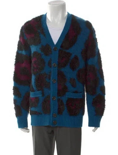 Pre-owned Marc Jacobs Printed V-neck Cardigan In Multi
