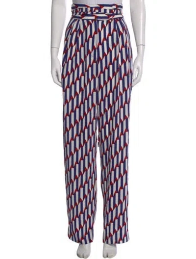 Pre-owned Marc Jacobs Printed Wide Leg Pants In White