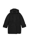 Marc Jacobs Puffer Peacoat In Black