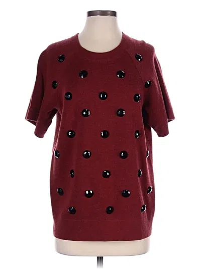 Pre-owned Marc Jacobs Pullover Sweater In Burgundy