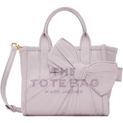 Marc Jacobs Purple Canvas Oversized Bow Crossbody Tote In 538 Light Iris