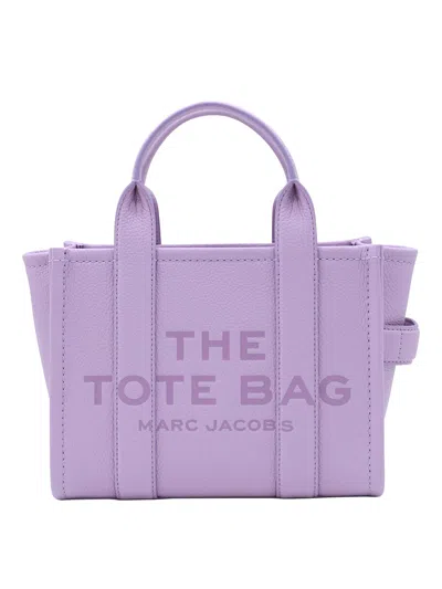 Marc Jacobs Purple Leather The Mini Tote Bag In Light Purple