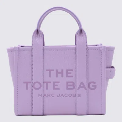 Marc Jacobs Purple Leather The Mini Tote Bag In Wisteria