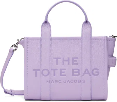 Marc Jacobs Purple 'the Leather Small' Tote