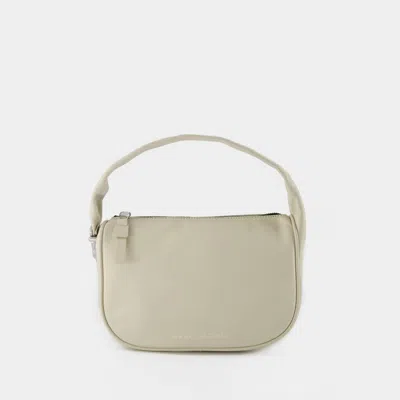 MARC JACOBS PUSHLOCK MINI HOBO BAG - MARC JACOBS -  CLOUD WHITE - LEATHER