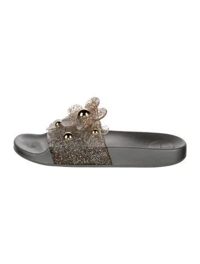 Pre-owned Marc Jacobs Pvc Colorblock Pattern Slides