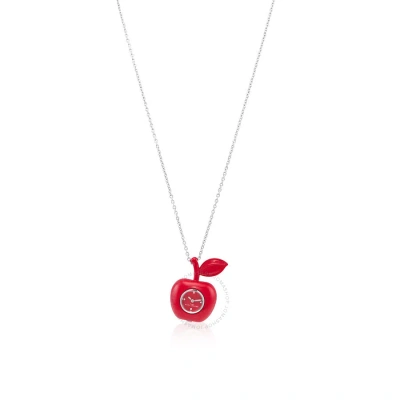 Marc Jacobs Quartz Red Dial The Bauble Apple Pendant Ladies Necklace Watch Mj0120184729 In Red   / Apple