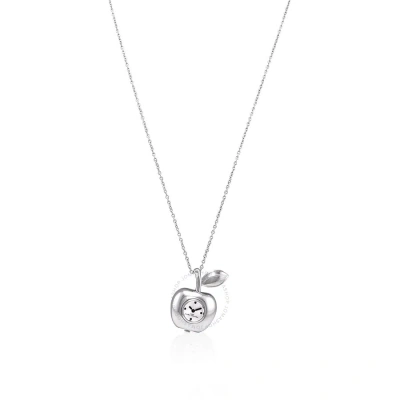 Marc Jacobs Quartz Silver Dial The Bauble Apple Pendant Ladies Necklace Watch Mj0120179307 In Apple / Black / Silver