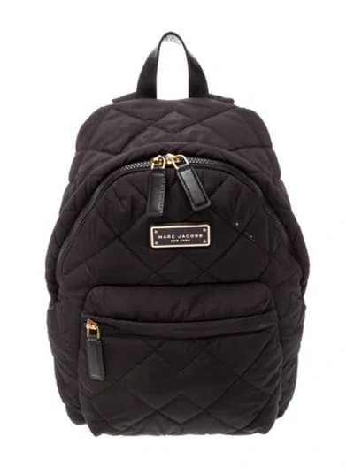 Pre-owned Marc Jacobs Quilted Backpack In Black