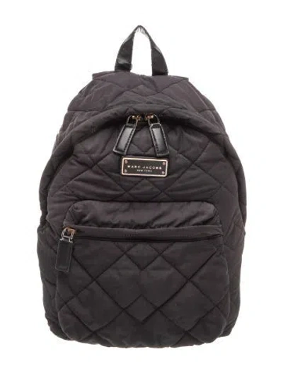 Pre-owned Marc Jacobs Quilted Backpack In Black