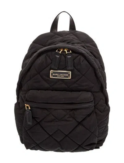 Pre-owned Marc Jacobs Quilted Backpack In Black