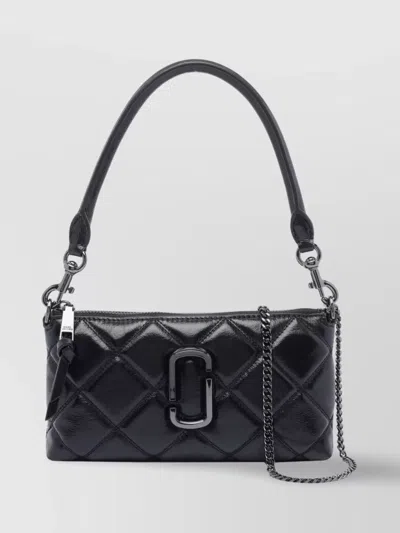 Marc Jacobs Quilted Chain Strap Shoulder Bag In Black
